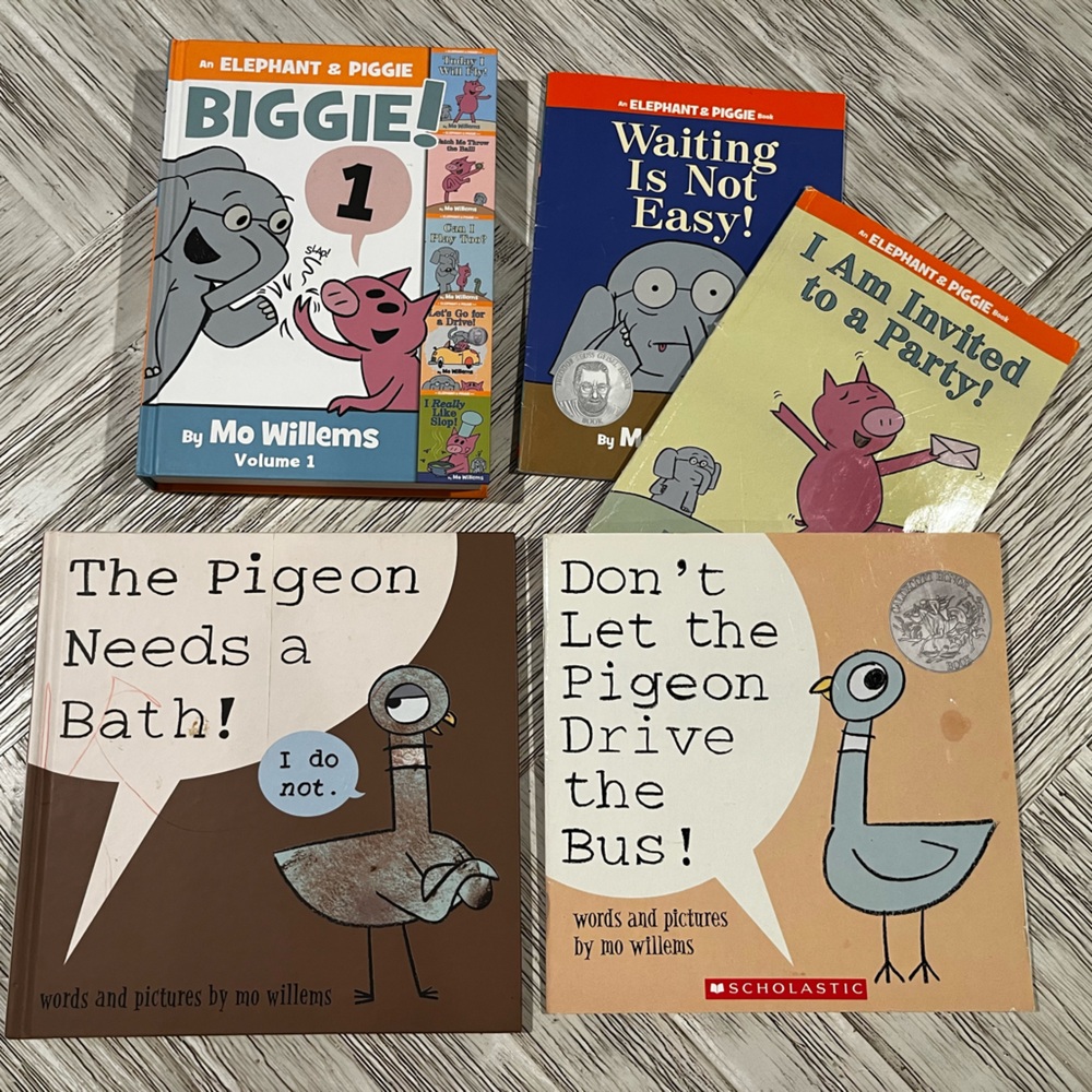 Mo Willems Pigeon and Elephant & Piggie Book Set